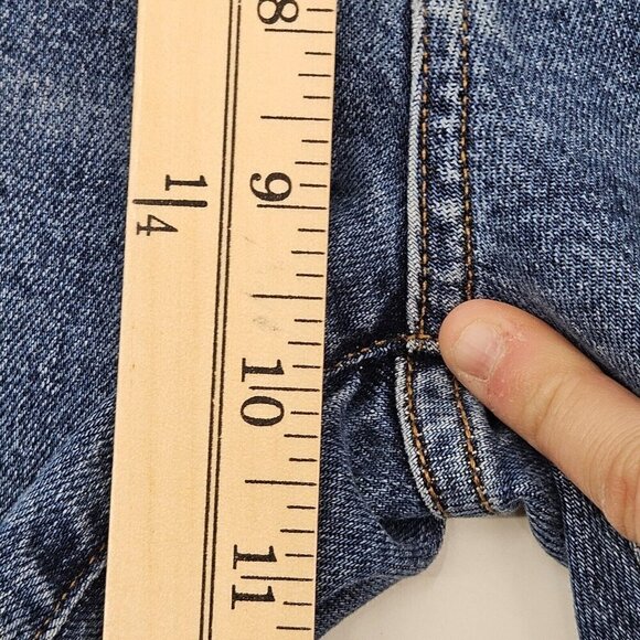 Agolde Toni Slim Jeans In Stratosphere Dark Wash Women’s Size 32 Distressed - Picture 11 of 12